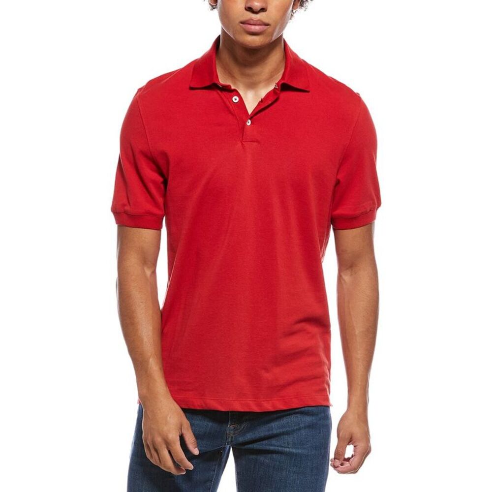 Brunello Cucinelli Mens  Polo Shirt, Orange